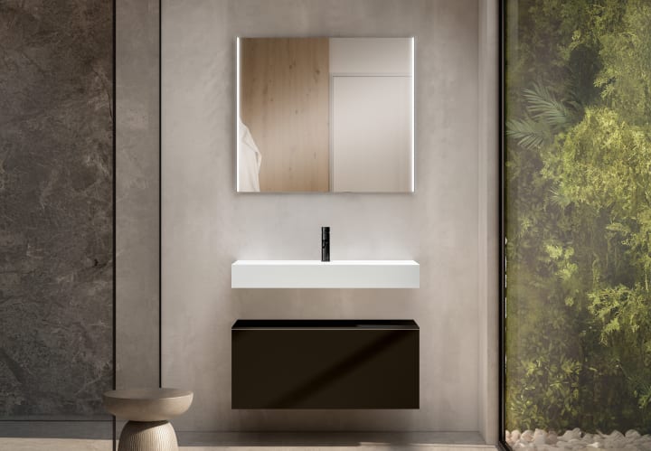 Conjunto mueble de baño Viso con lavabo Solid y cajonera Nomad Principal 4