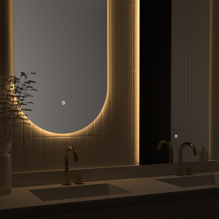 Espejo de baño con luz LED de Eurobath, Mauricio Detalle 2