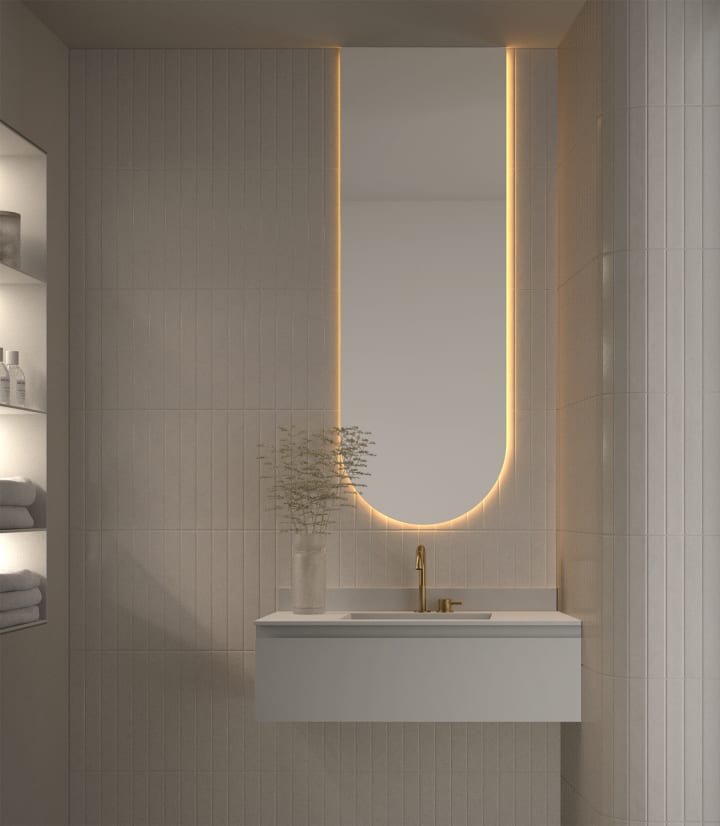 Espejo de baño con luz LED de Eurobath, Mauricio Principal 1