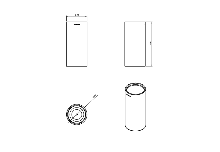 Portacepillos de baño Cosmic Logic Croquis 10