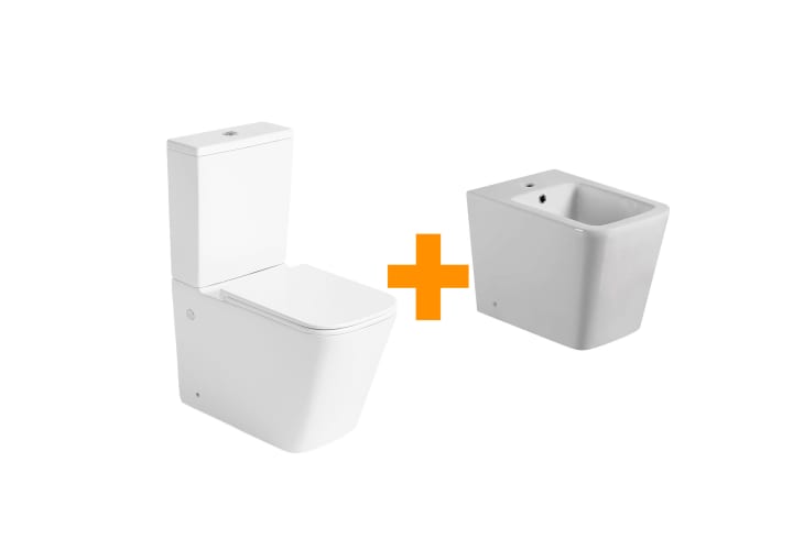 Pack inodoro + bidé Bruntec Square Principal 1