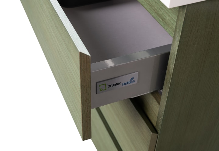 Conjunto de mueble de baño pequeño Bruntec Nivo 2 cajones suspendido Detalle 8