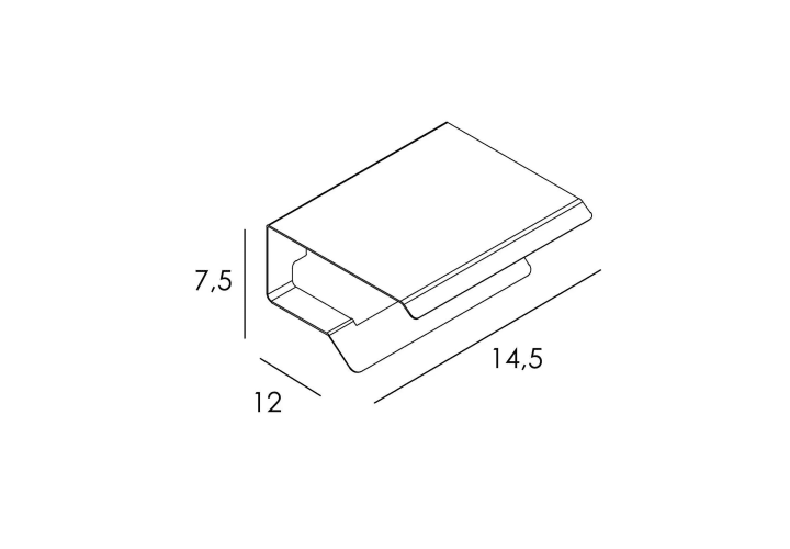 Portarrollos de baño con tapa Manillons Torrent Slim Croquis 11