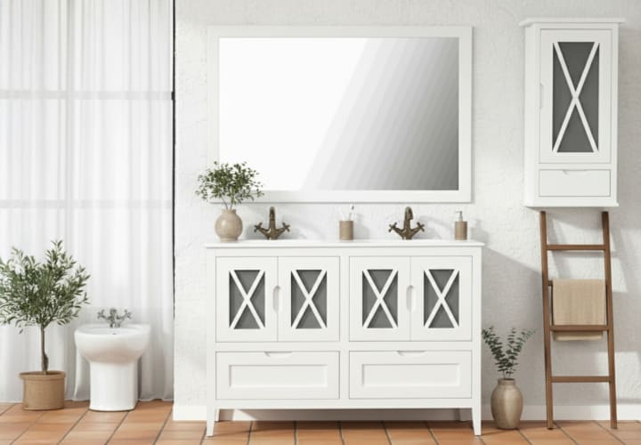 Conjunto mueble de baño rústico Bruntec Kai Principal 1