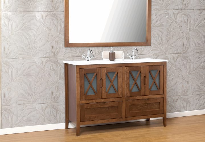 Conjunto mueble de baño rústico Bruntec Kai Detalle 2