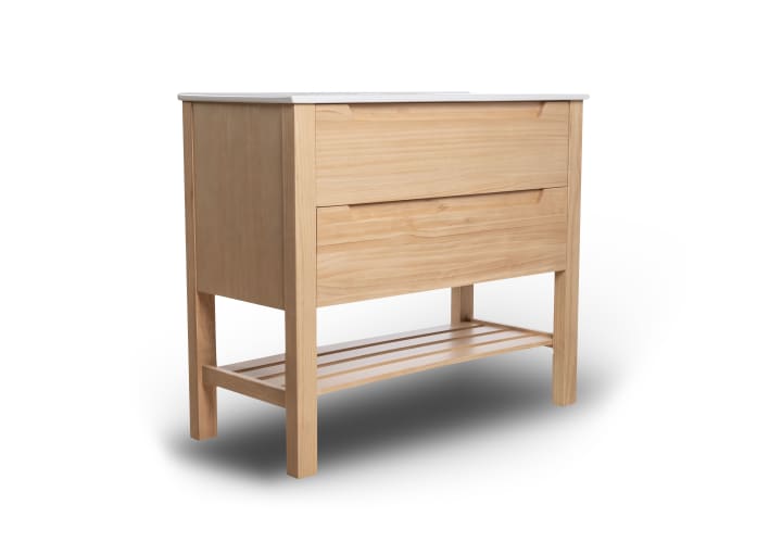 Conjunto de mueble de baño de madera maciza Bruntec Laponia Detalle 4