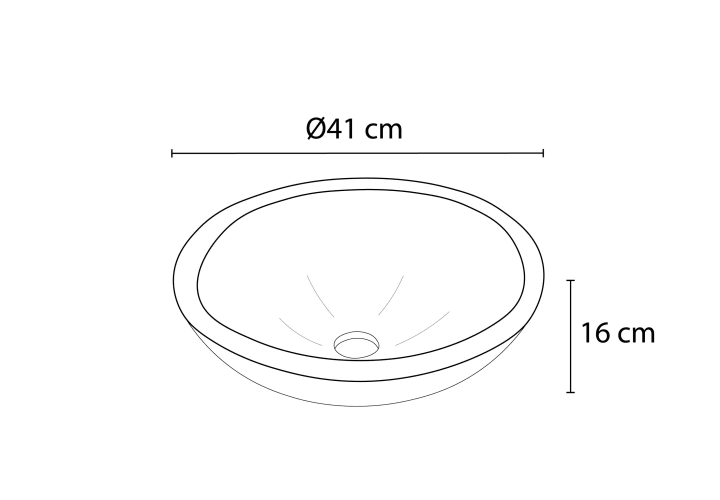 Lavabo de mármol natural Bruntec Wessel Croquis 2