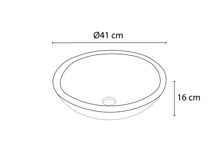Lavabo de mármol natural Bruntec Wessel Croquis 2
