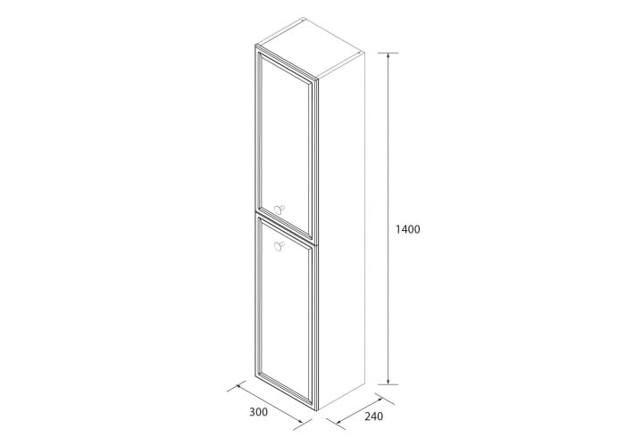 Columna de baño Salgar Runa Croquis 10