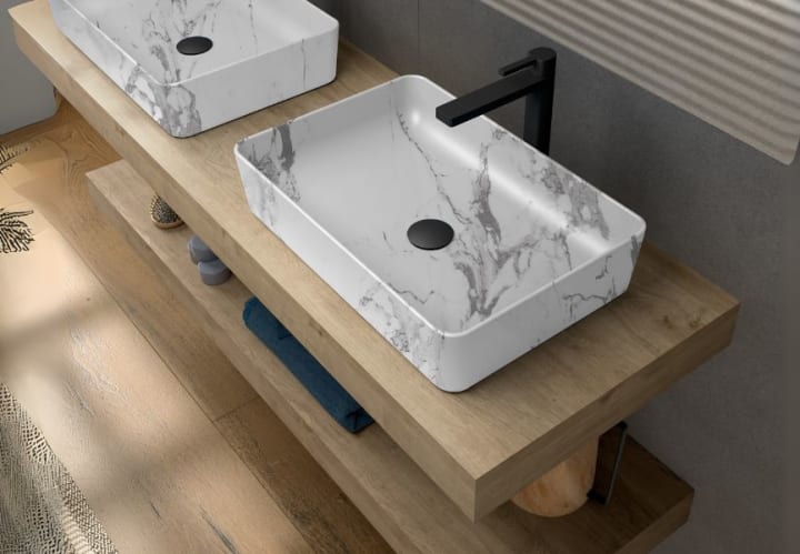 Lavabo sobre encimera Coycama Curazao Detalle 3