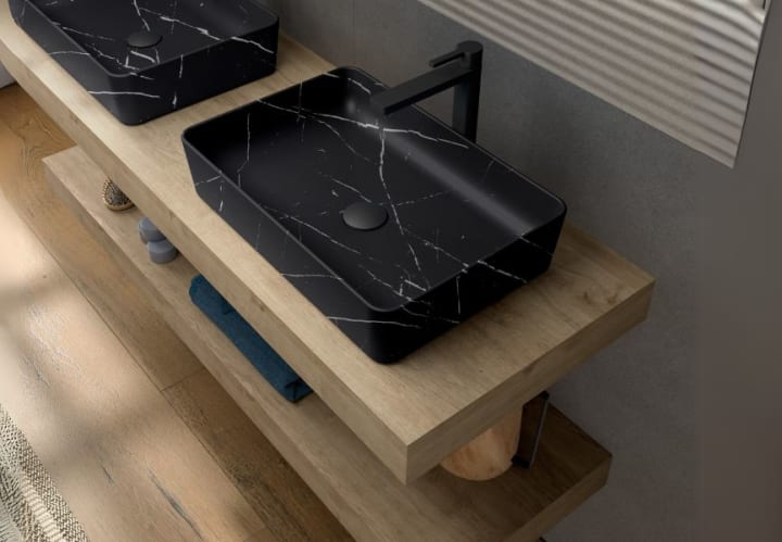 Lavabo sobre encimera Coycama Curazao Detalle 4