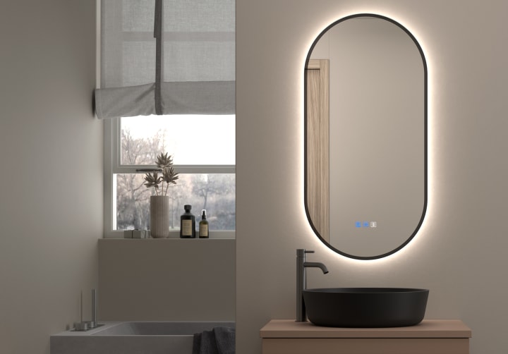 Espejo de baño con luz LED Bruntec Portia Principal 2