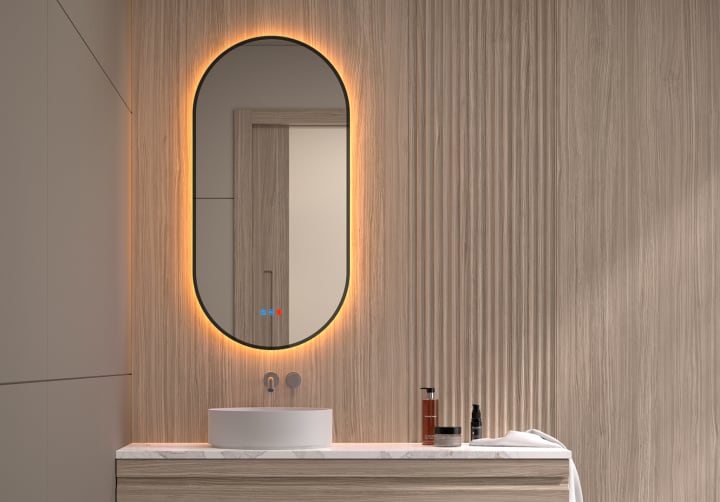 Espejo de baño con luz LED Bruntec Portia Principal 3