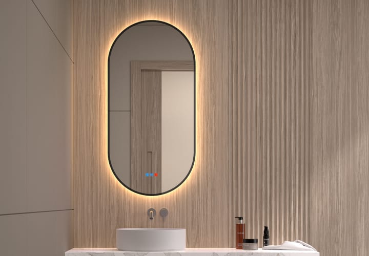 Espejo de baño con luz LED Bruntec Portia Principal 4