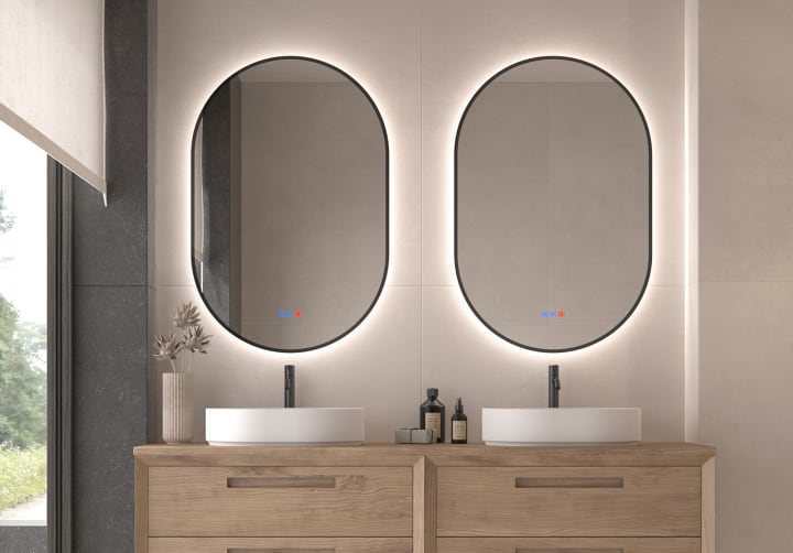 Espejo de baño con luz LED Bruntec Portia Principal 6