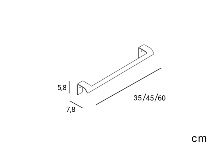 Toallero de baño Manillos Torrent Slim Croquis 12