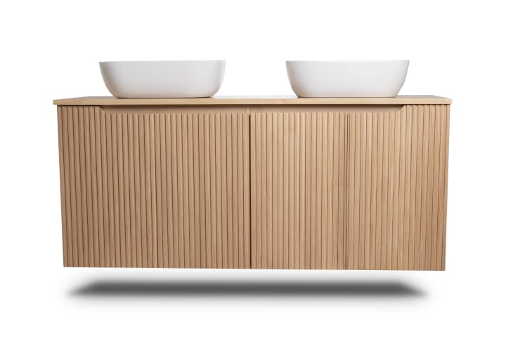 Mueble de baño con encimera de madera maciza Bruntec Alpes 15 Detalle 3
