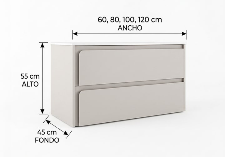 Mueble de baño Visobath Índico Croquis 12