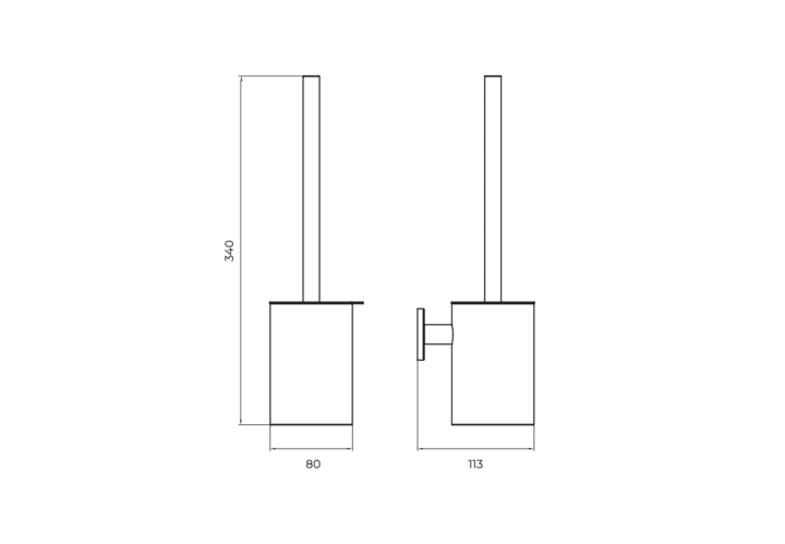Conjunto de accesorios de baño Medimex Essential Croquis 7