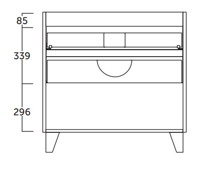Mueble de baño Coycama Escorpio Croquis 9