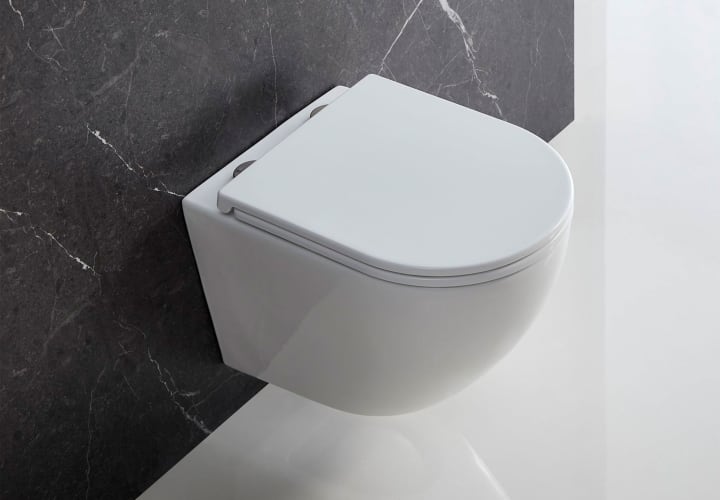 Pack inodoro + cisterna empotrada + pulsador Bruntec Roundy Ambiente 6