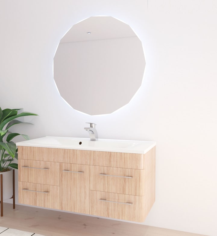 Espejo de baño con luz led Bruntec Circis Principal 1