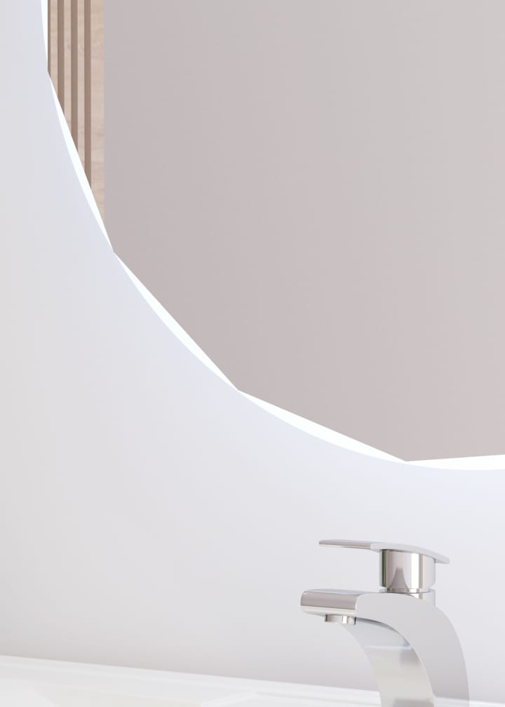 Espejo de baño con luz led Bruntec Circis Detalle 2