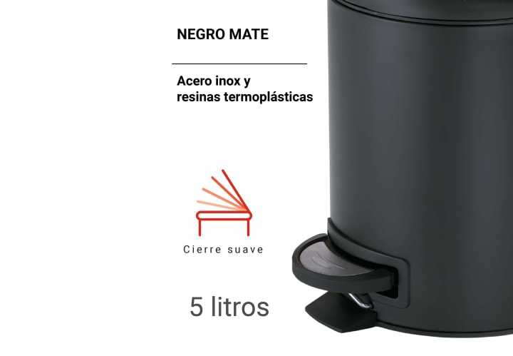 Papelera de baño Gedy Potty Detalle 6