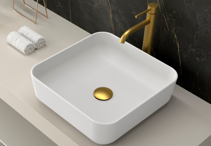 Lavabo sobre encimera Coycama Corinto Detalle 2