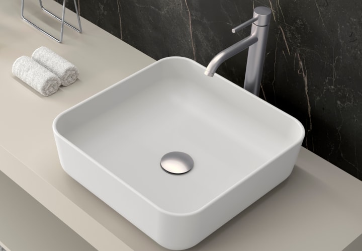 Lavabo sobre encimera Coycama Corinto Detalle 1