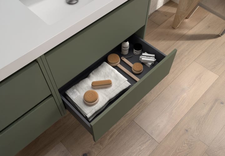 Mueble de baño con encimera de madera Salgar Noja Detalle 10