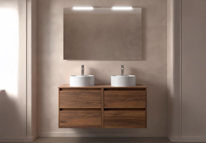 Mueble de baño con encimera de madera Salgar Noja Principal 3