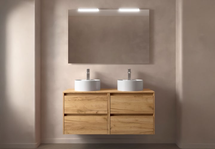 Mueble de baño con encimera de madera Salgar Noja Principal 2