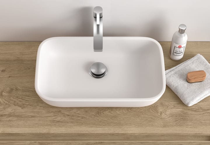Lavabo sobre encimera Coycama Milos Detalle 1