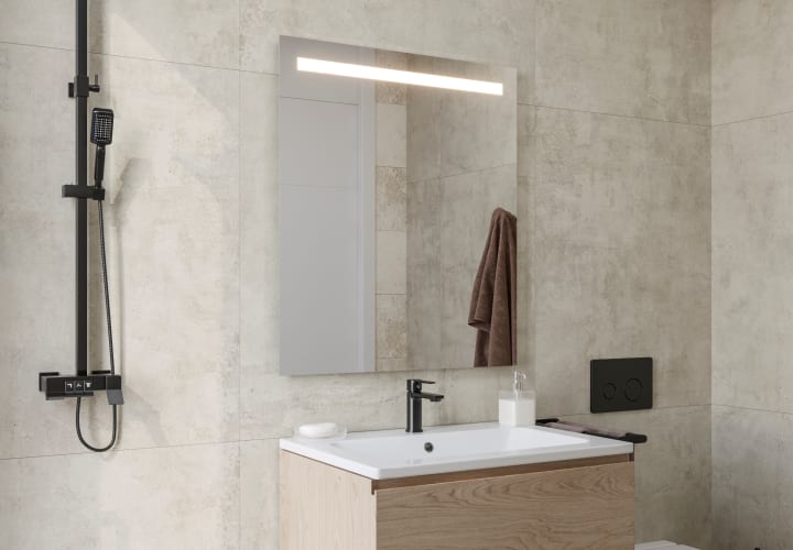 Espejo de baño con luz LED Bruntec Tarim Principal 2