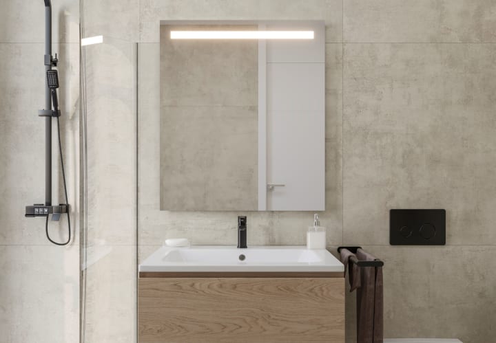 Espejo de baño con luz LED Bruntec Tarim Principal 1