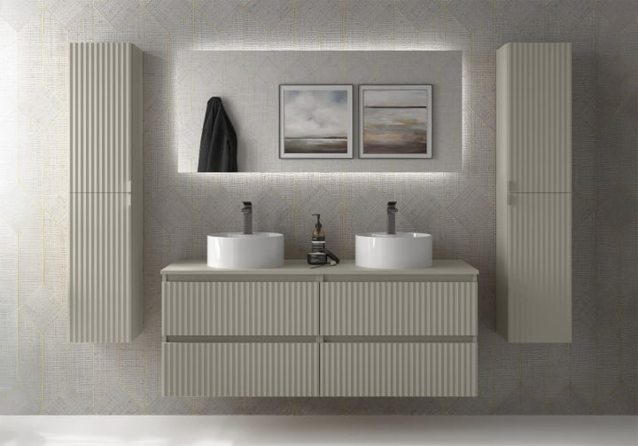Conjunto mueble de baño Salgar Kira con lavabo sobre encimera Principal 3