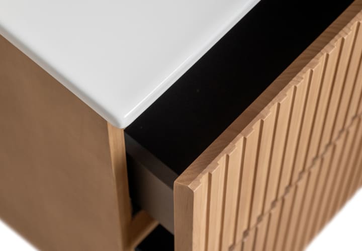 Conjunto de mueble de baño de madera maciza Bruntec Alpes Detalle 7