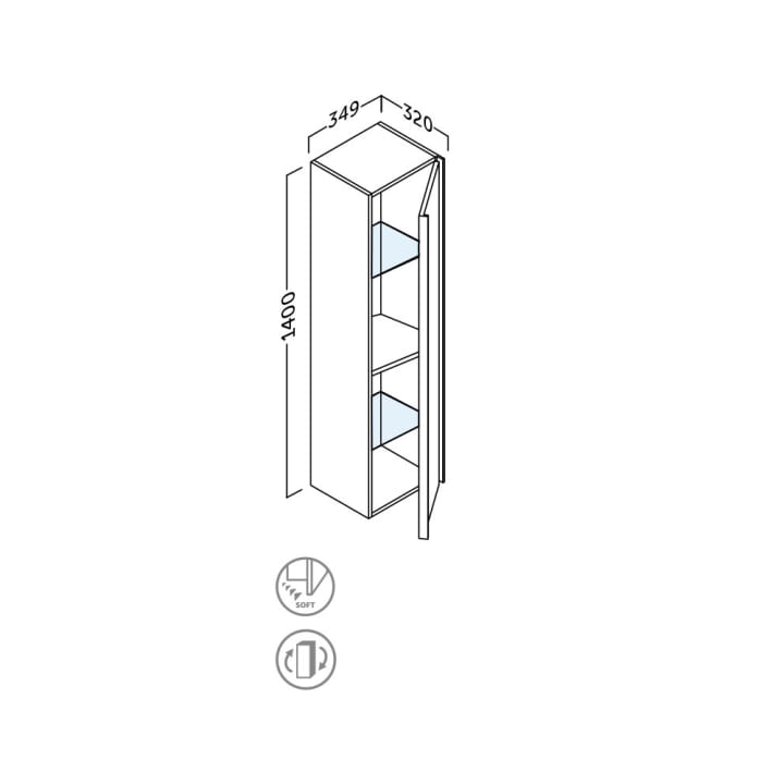 Columna de baño Coycama Oslo Croquis 9