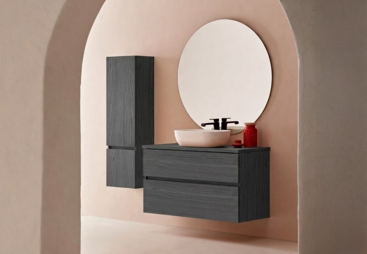 Conjunto mueble de baño con lavabo sobre encimera Sanchis Deco Lux Principal 4