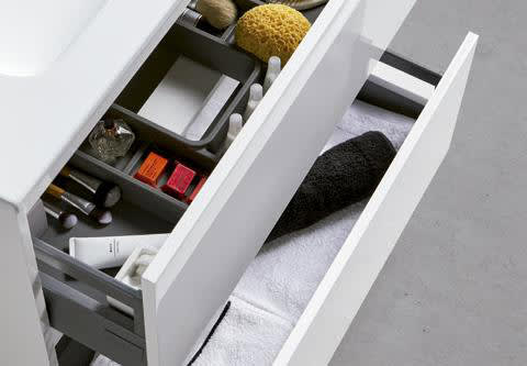 Conjunto mueble de baño con lavabo sobre encimera Sanchis Deco Lux Detalle 10