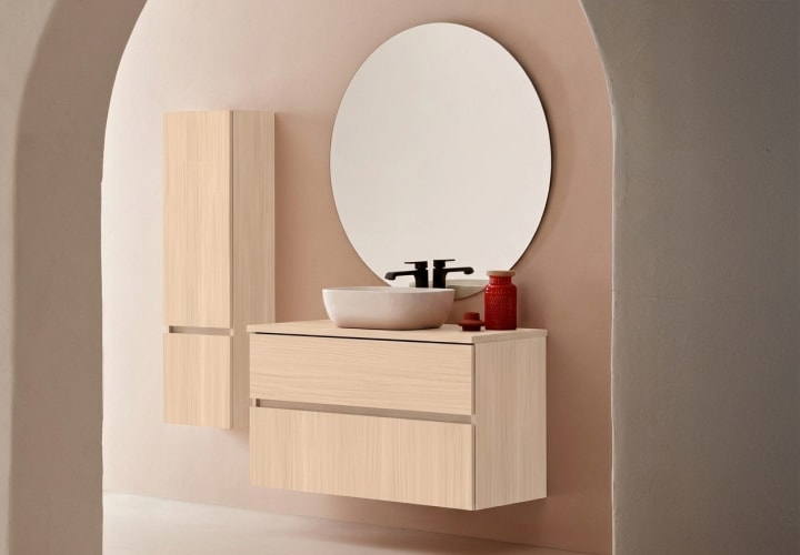 Conjunto mueble de baño con lavabo sobre encimera Sanchis Deco Lux Principal 6