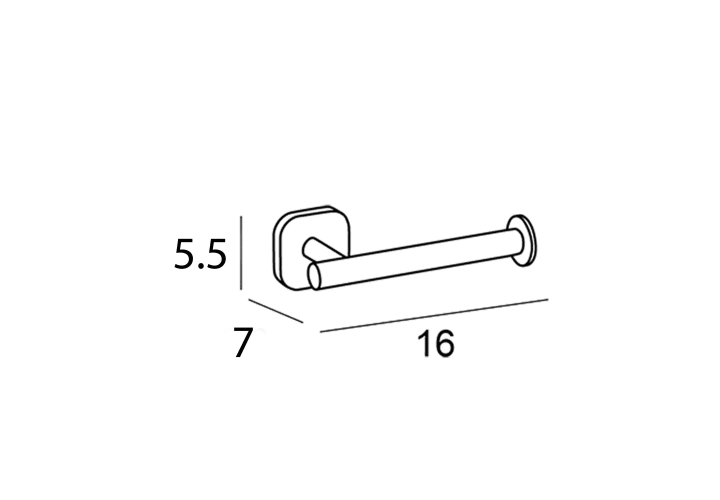 Portarrollos de baño Manillons Torrent Bassic Croquis 2