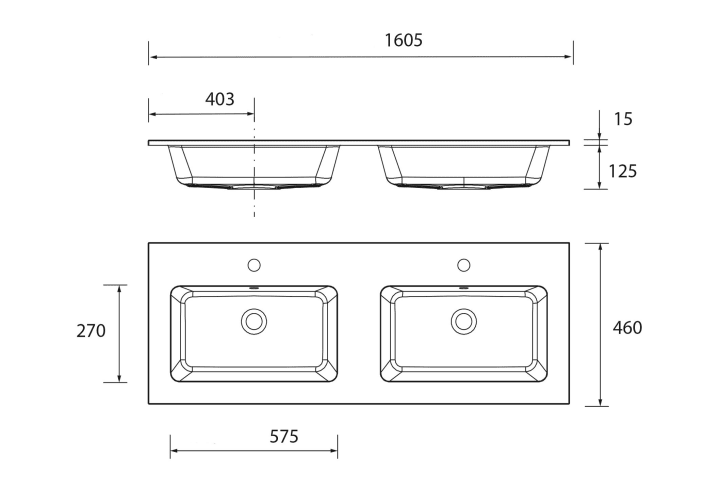 Conjunto mueble de baño Salgar Kira Croquis 19