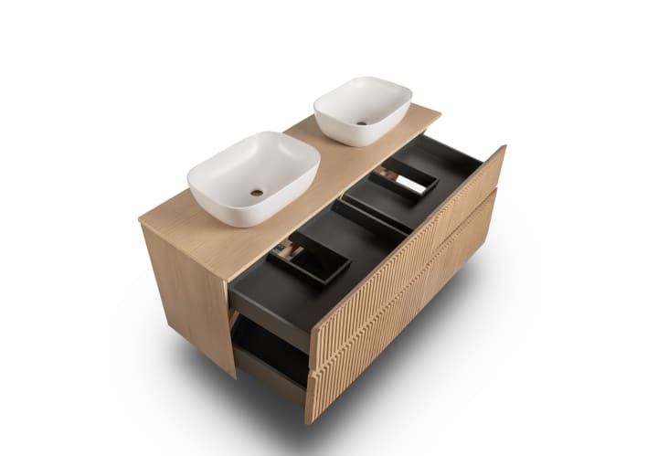 Mueble de baño con encimera de madera Bruntec Alpes 9 Detalle 4