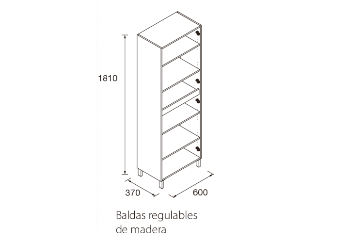 Columna de baño Salgar Infinity Croquis 4
