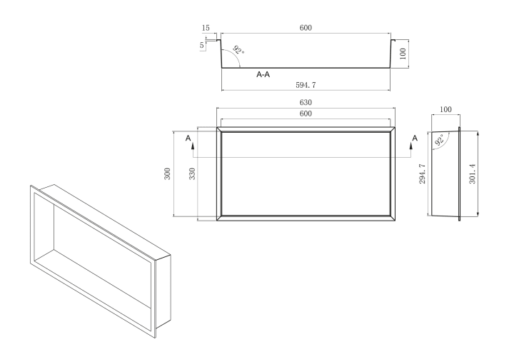Hornacina de baño Medimex Pacific Croquis 7