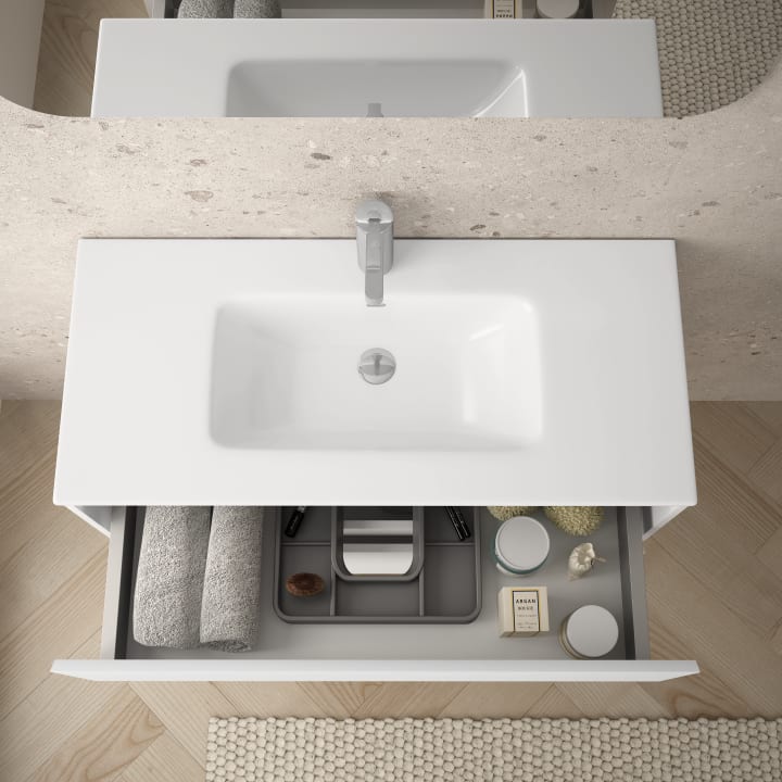 Mueble de baño lacado fondo reducido 37.8 cm Bruntec Vilma Detalle 4