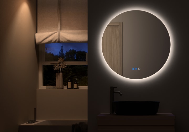 Espejo de baño con luz LED Bruntec Sun Ambiente 9