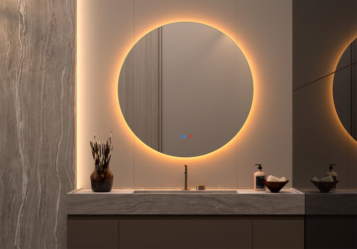 Espejo de baño con luz LED Bruntec Sun Principal 4
